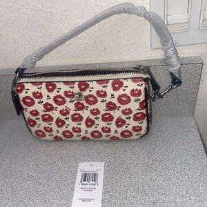 CC1-Coach Nolita 19 Floral Chalk/Black Multi Colored Shoulder Bag NWT